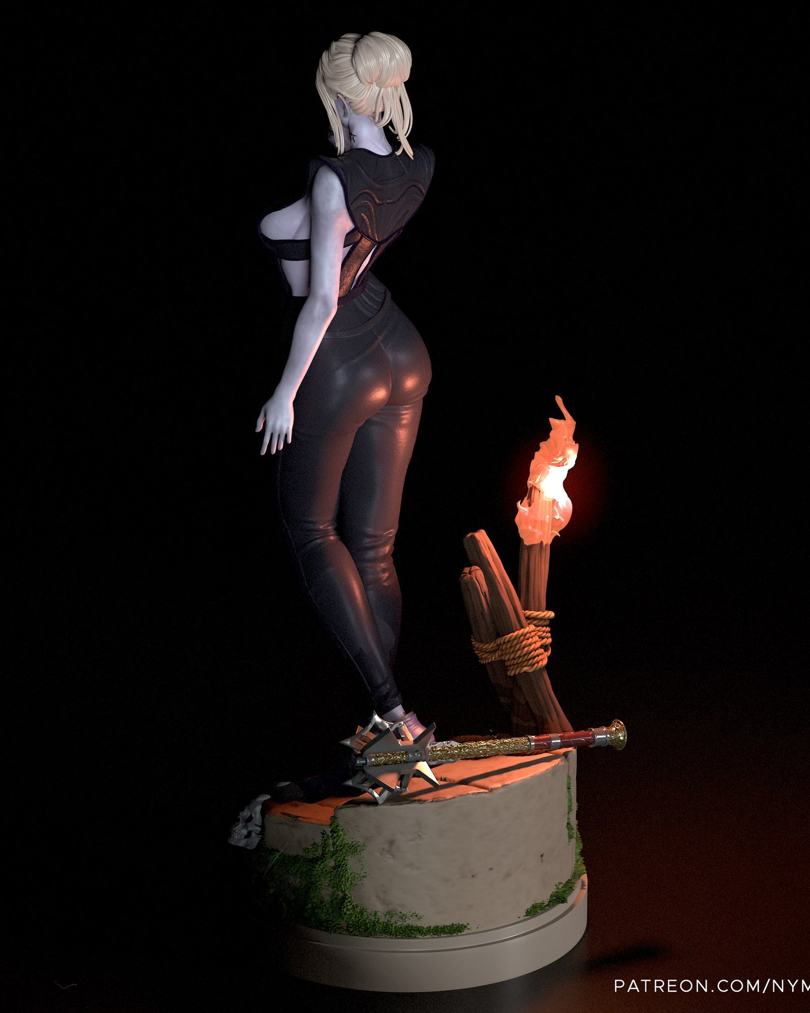 Minthara (Baldur's Gate) resin figure by Nympha — studio render 3