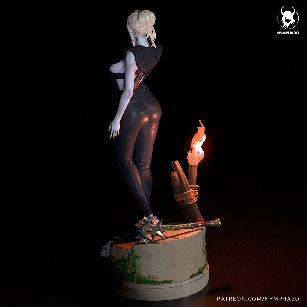 Minthara (Baldur's Gate) resin figure by Nympha — studio render 3
