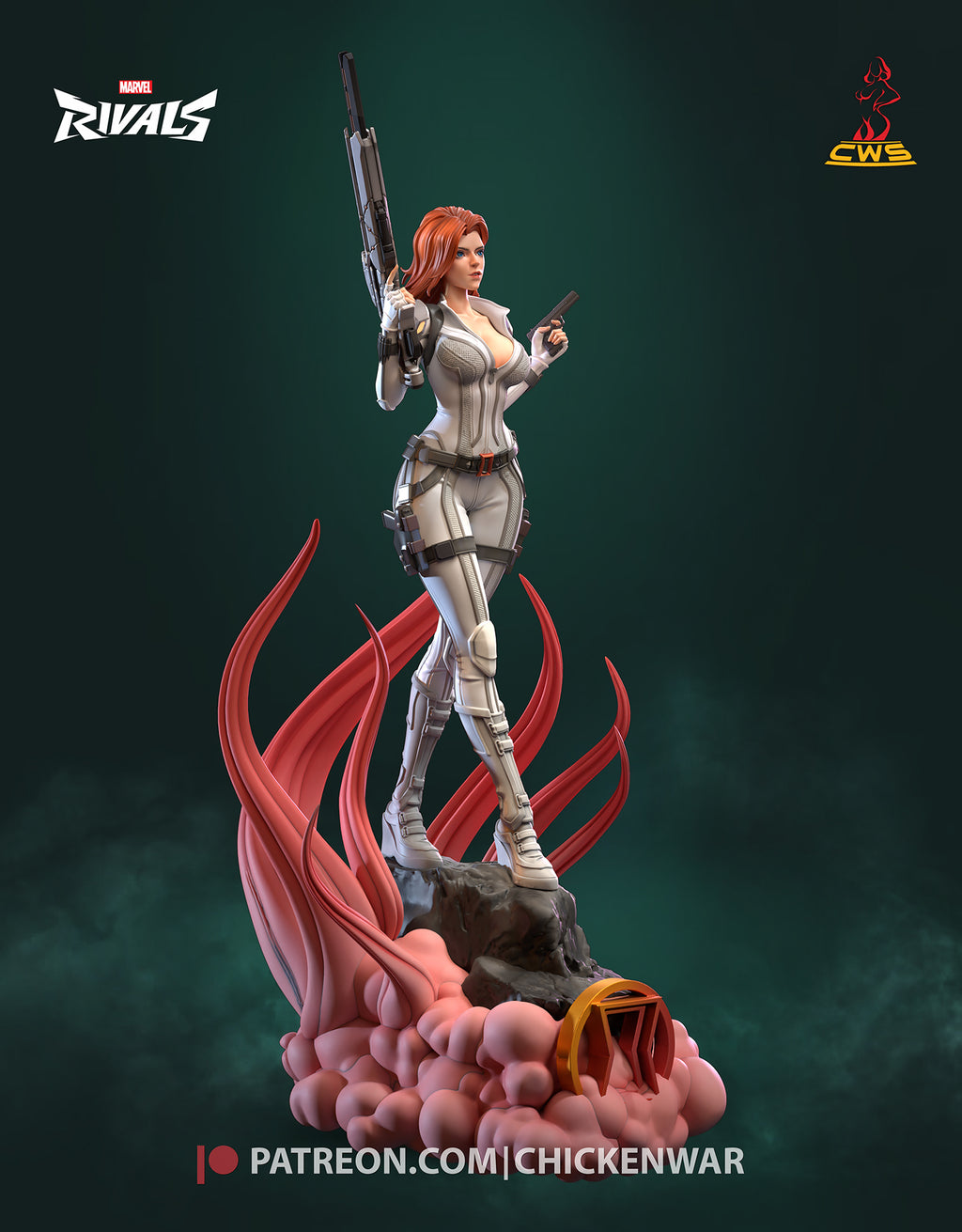 Black Widow (Marvel) resin figure by CW Studio — studio render 6