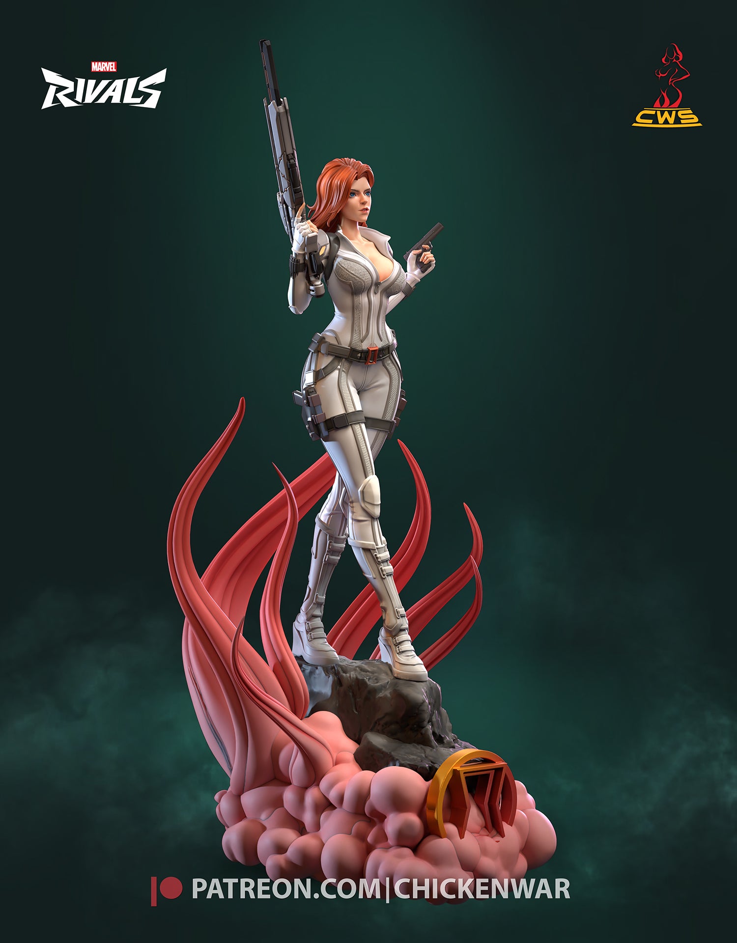 Black Widow (Marvel) resin figure by CW Studio — studio render 6