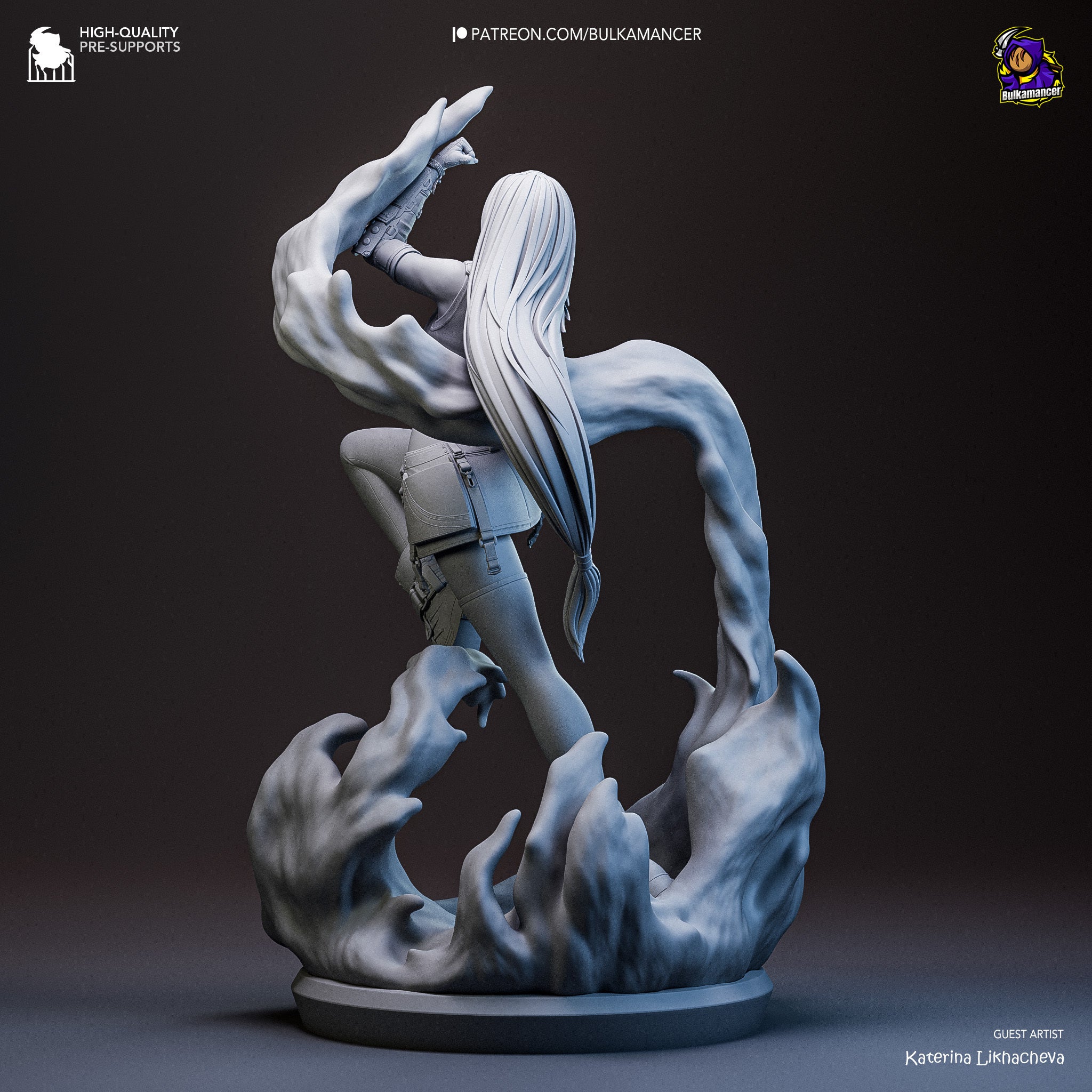 Tifa Lockhart (Final Fantasy) resin figure by Bulkamancer — studio render 11
