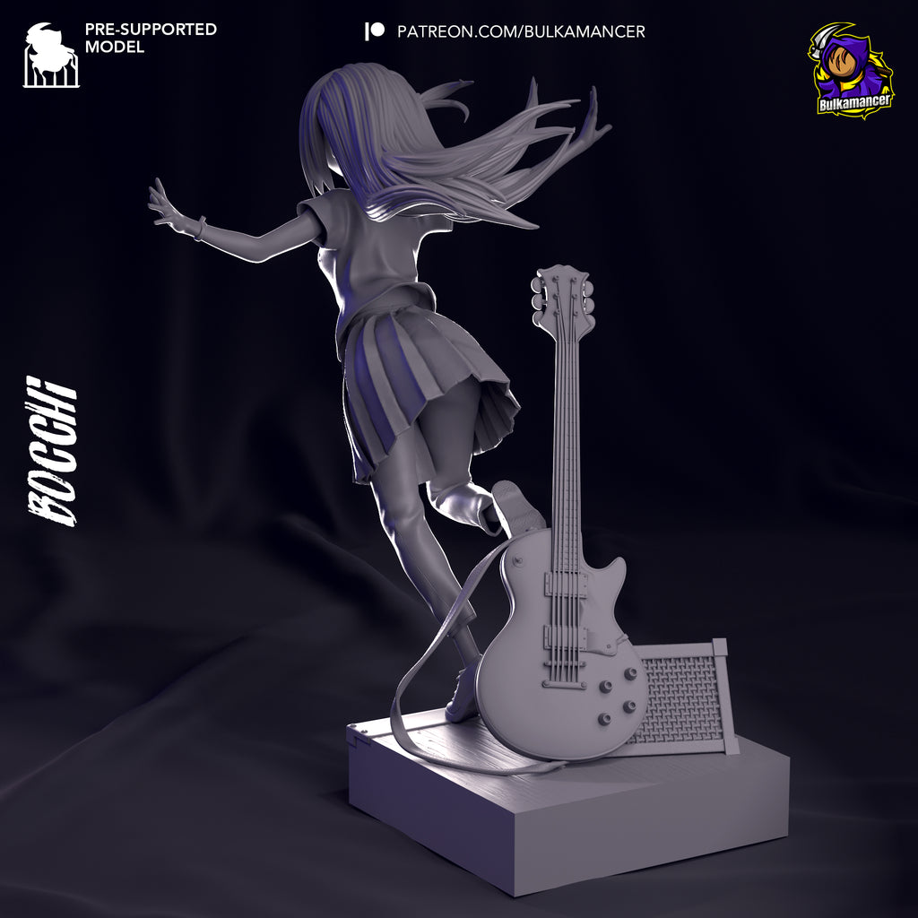 Hitori Gotoh (Bocchi the Rock) resin figure by Bulkamancer — studio render 7