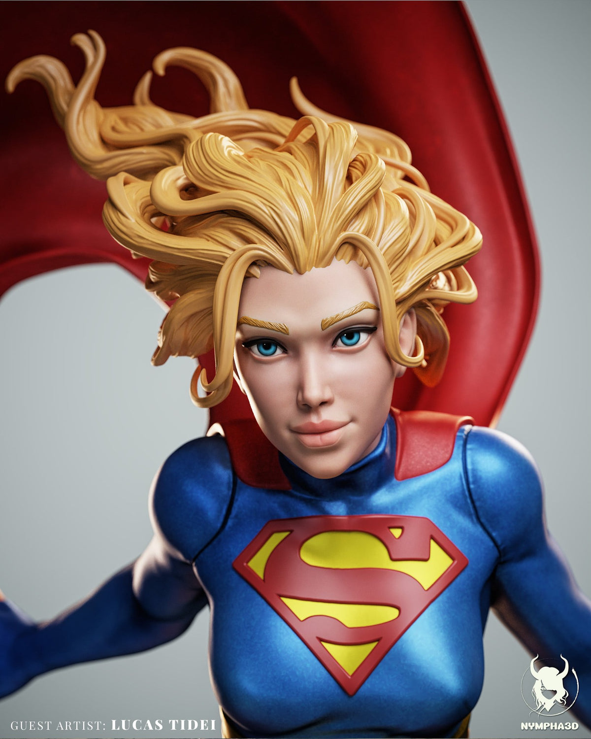 Supergirl (DC Comics) resin figure by Nympha — studio render 2