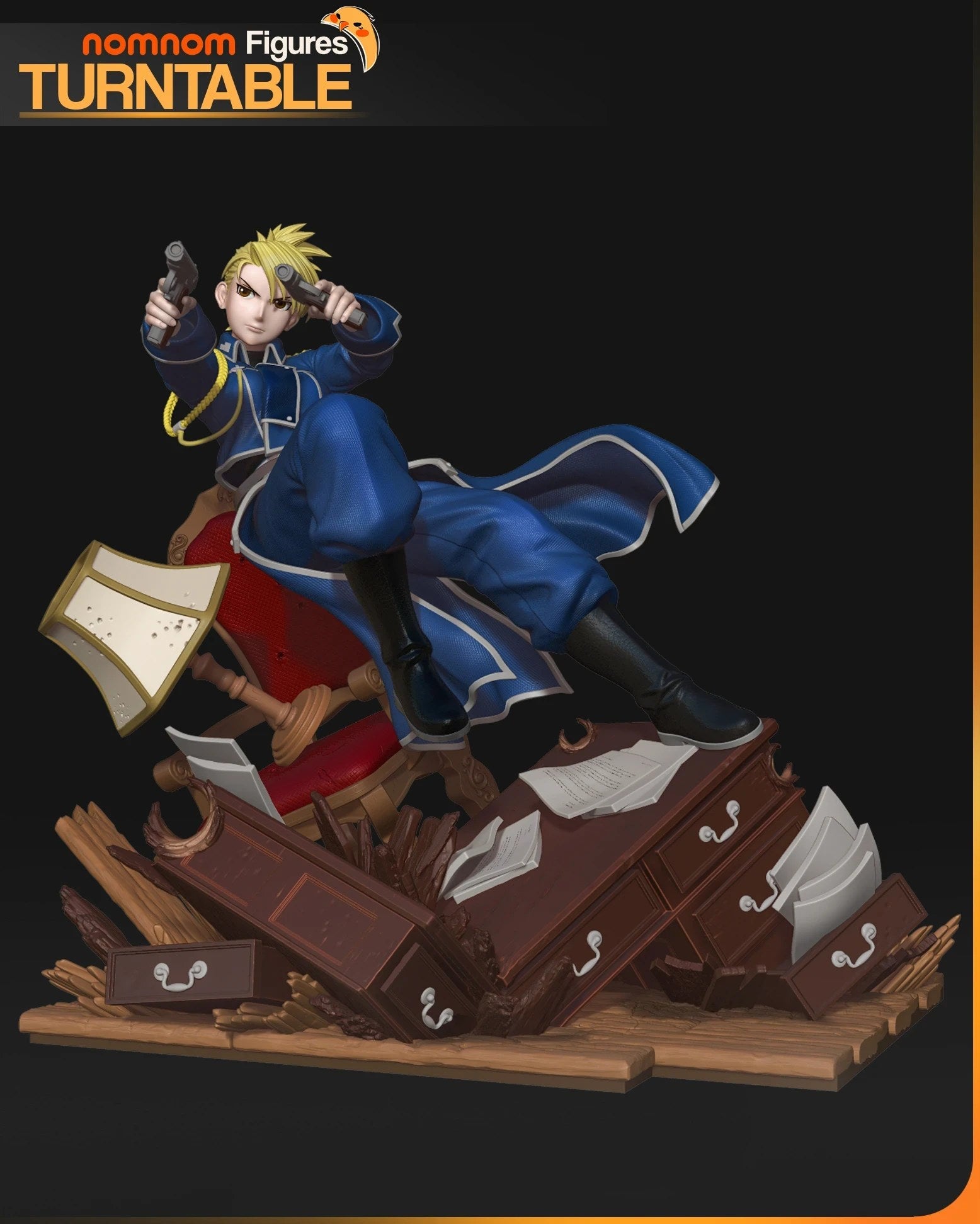 Riza Hawkeye Fullmetal Alchemist resin figure by NomNom Figures — studio preview 4