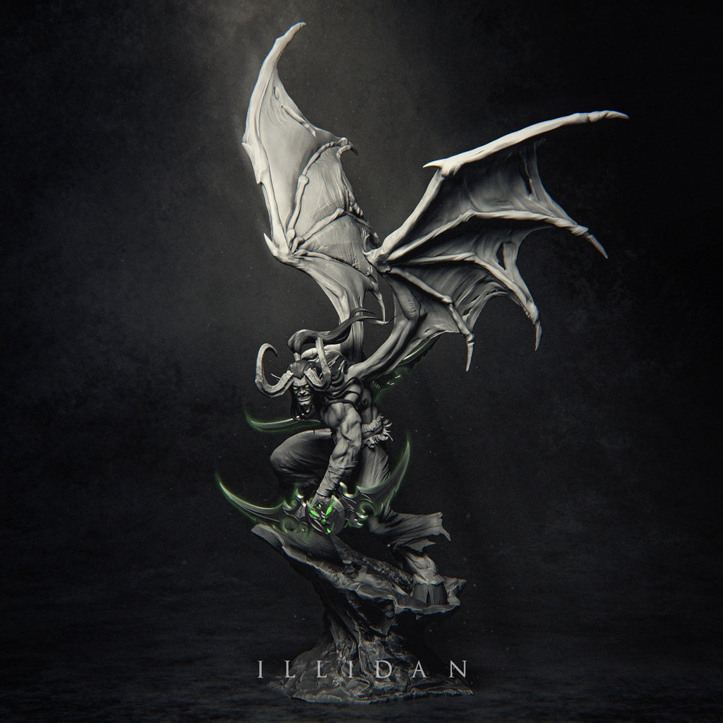 Illidan Stormrage World of Warcraft resin figure by CA 3D Studios — studio preview 3