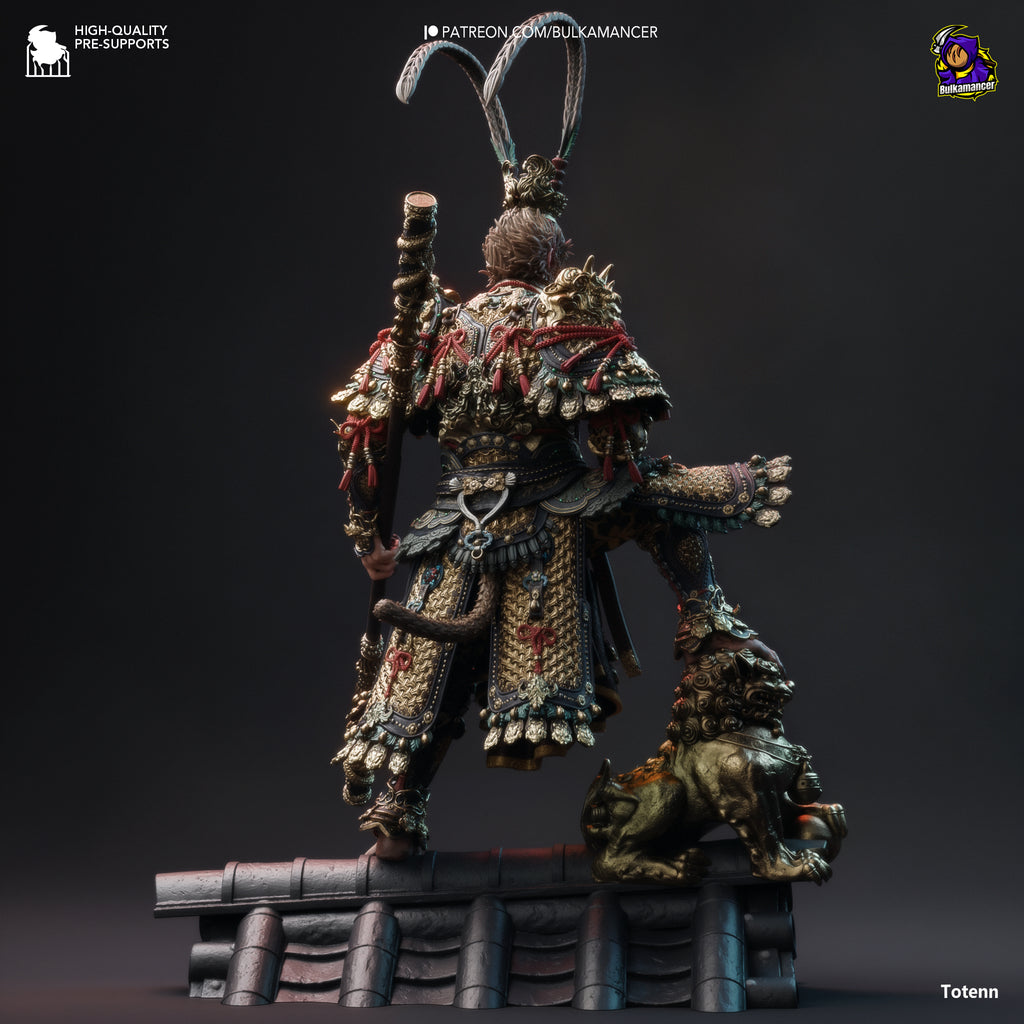 The Destined One (Black Myth Wukong) resin figure by Bulkamancer — studio render 4
