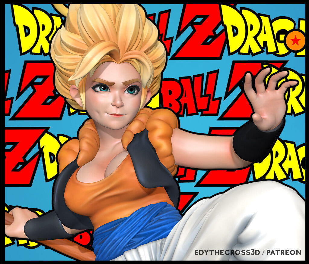 Gogeta Dragon Ball resin figure by NomNom Figures — studio preview 1