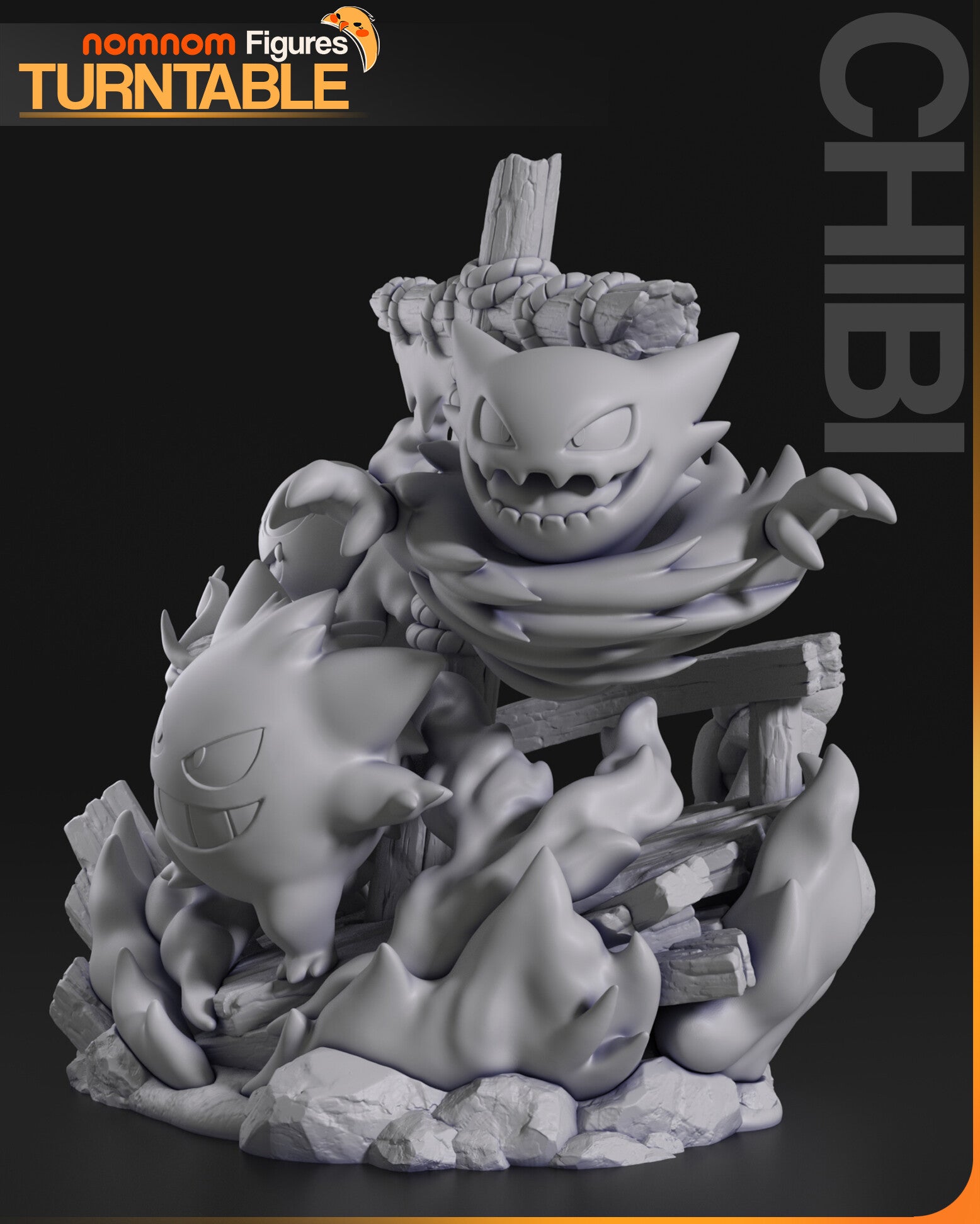 Ghost Pokemon Diorama — studio render 11