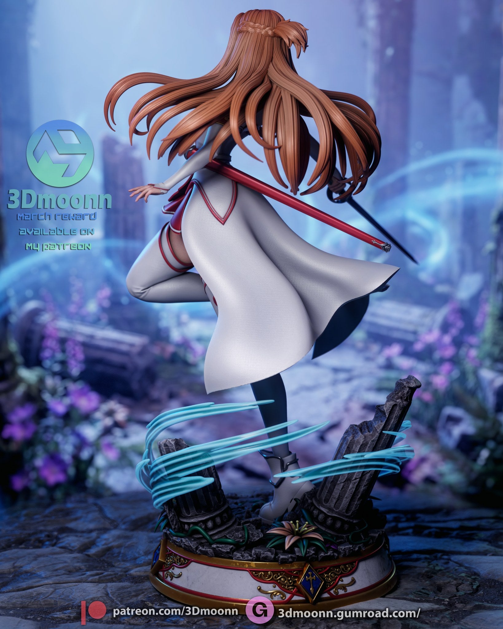 asuna yuuki sword art online 3dmoonn asunasword