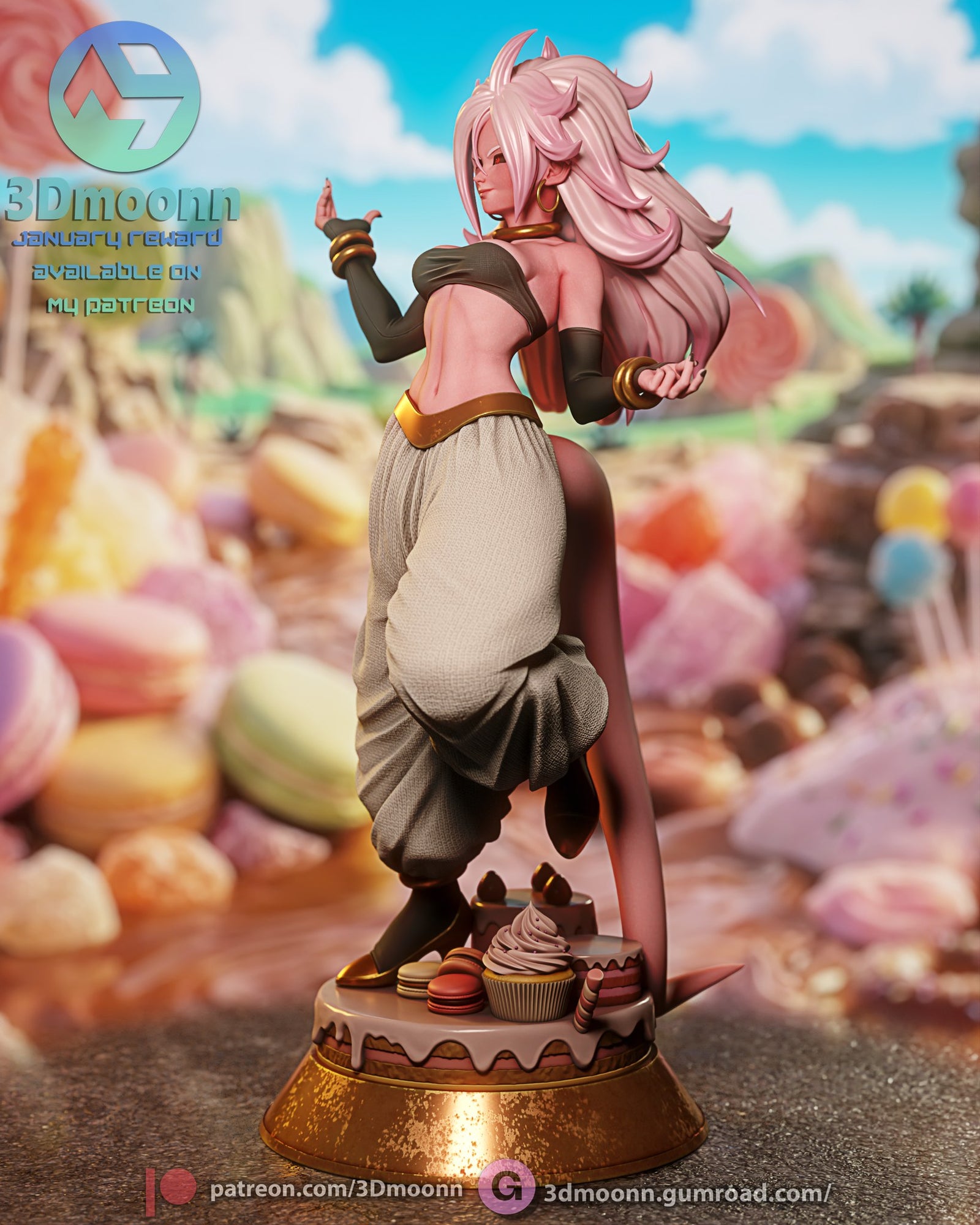 android 21 dragon ball 3dmoonn