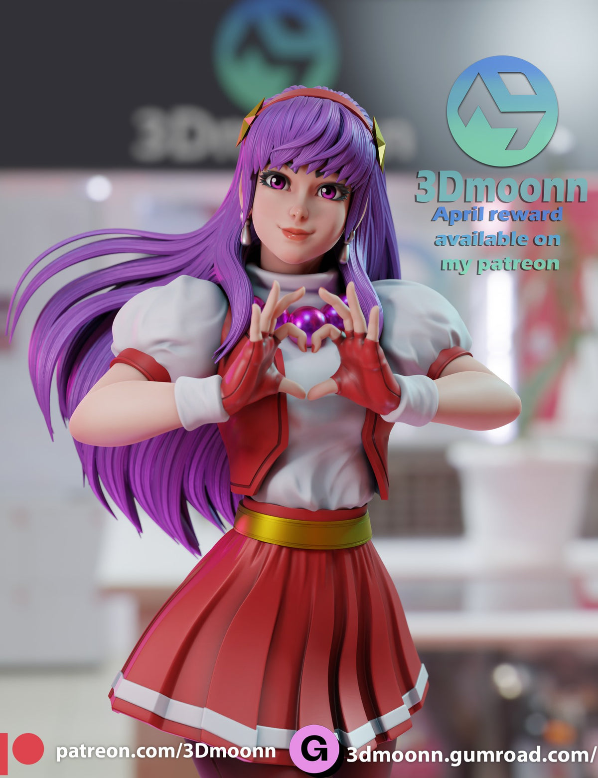 Athena Asamiya — studio render 4