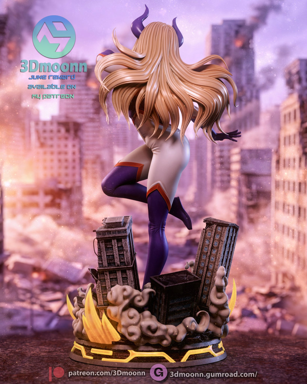 mt lady my hero academia 3dmoonn mtladyboku no
