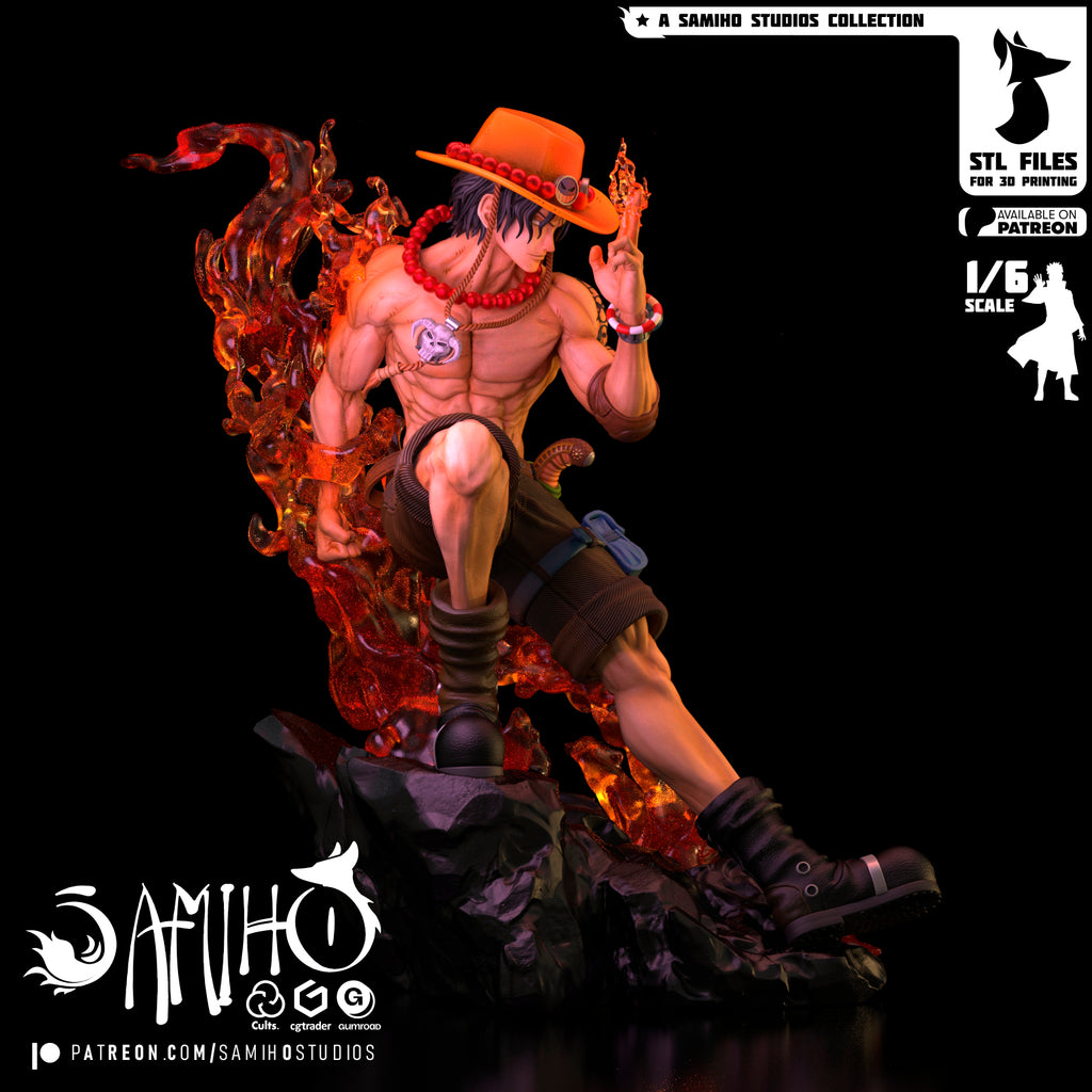 portgas d ace one piece samiho studios