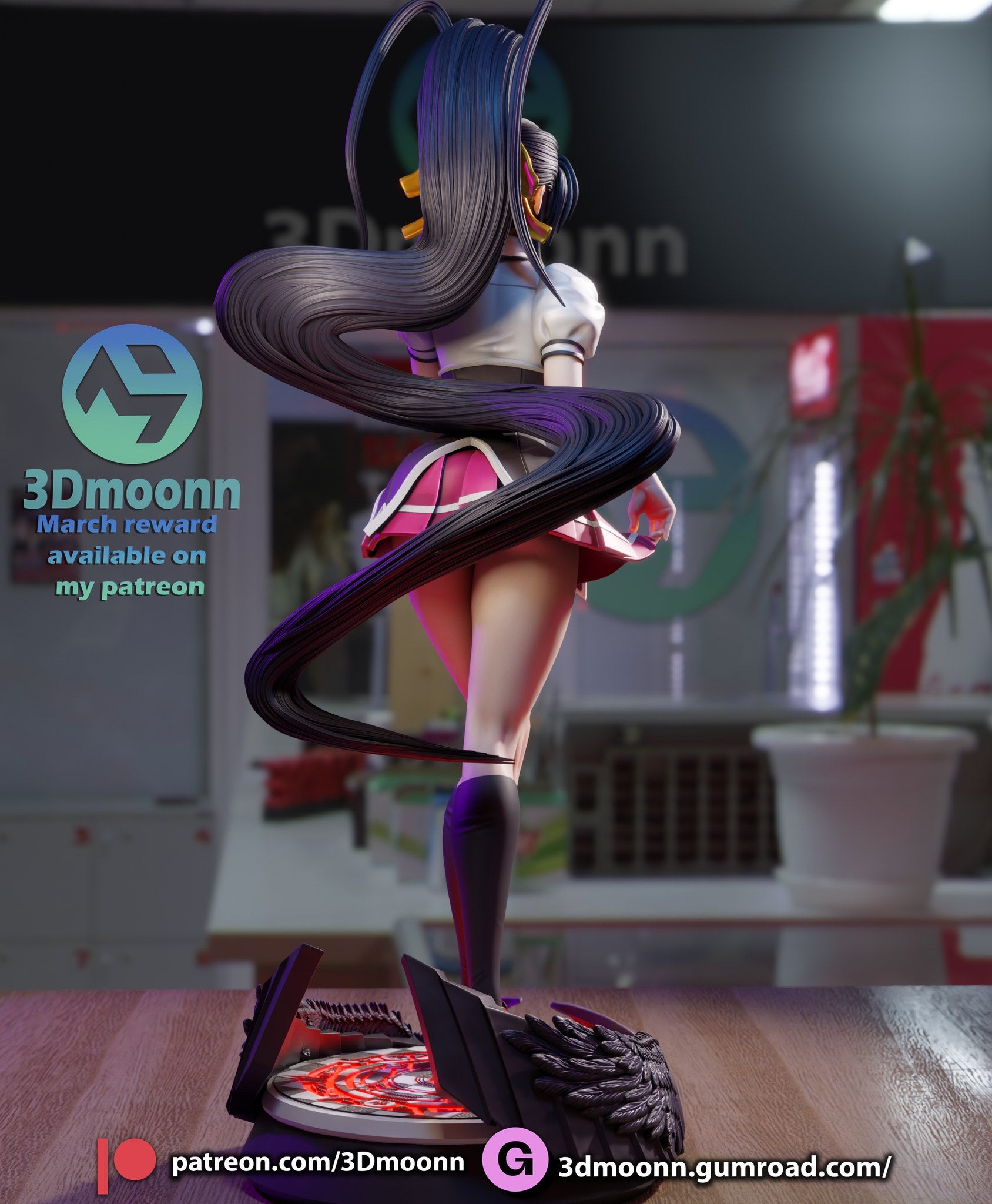 Akeno Himejima — studio render 4