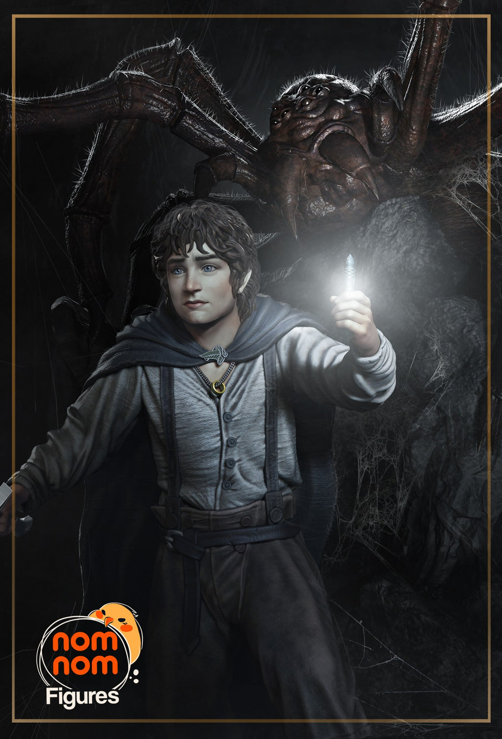 Frodo Baggins The Lord of the Rings resin figure by NomNom Figures — studio preview 1