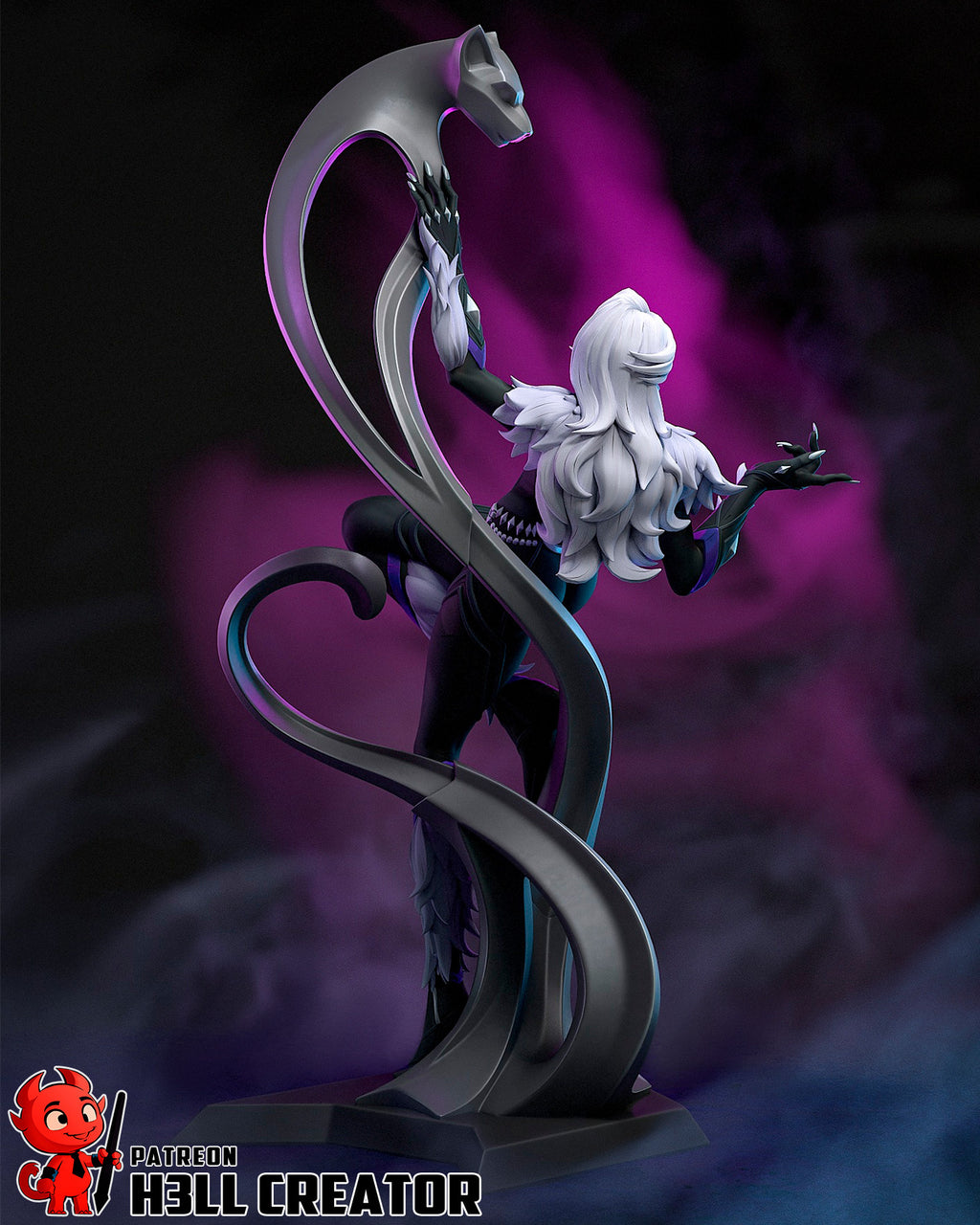 Black Cat (Marvel) resin figure by h3LLcreator — studio render 8