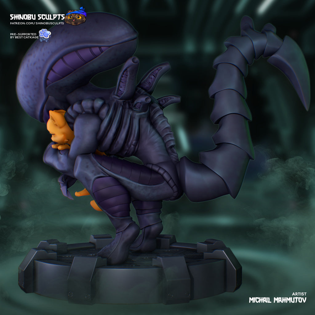 Xenomorph (Alien) resin figure by Shinobu Sculpts — studio render 3