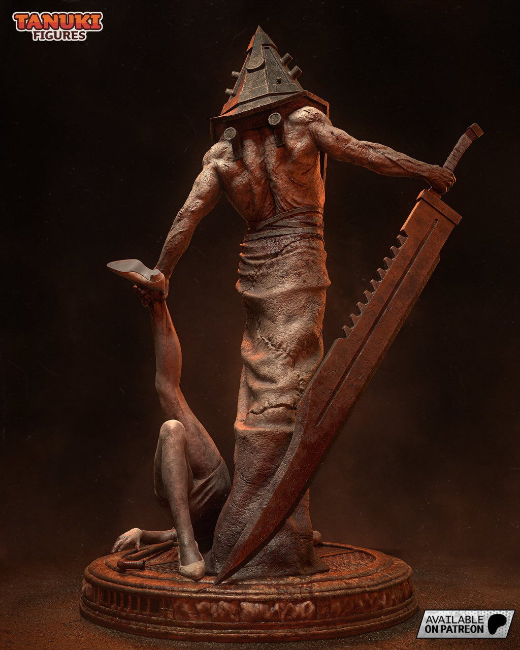 Pyramid Head (Silent Hill) resin figure by Tanuki Figures — studio render 2