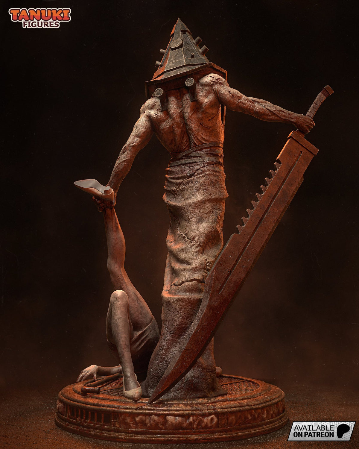 Pyramid Head (Silent Hill) resin figure by Tanuki Figures — studio render 2