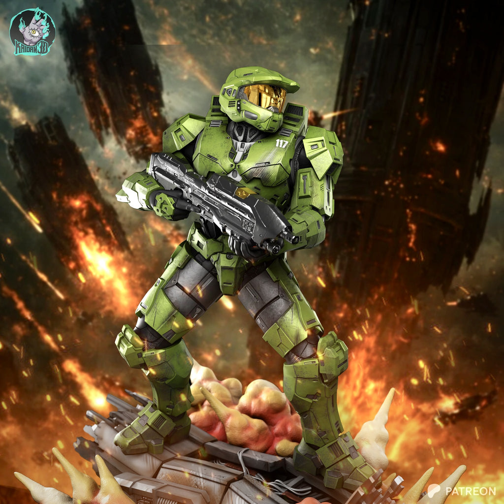 Master Chief (Halo) resin figure by Kaidan 3D — studio render 2