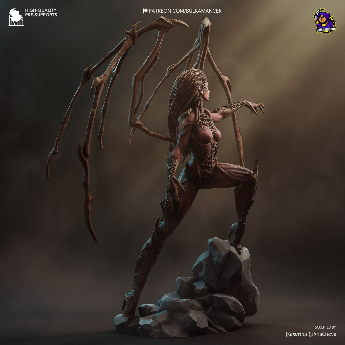 Sarah Kerrigan (StarCraft) resin figure by Bulkamancer — studio render 5