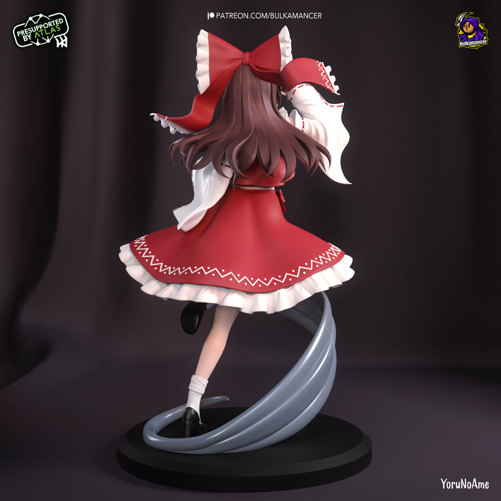 Reimu Hakurei (Touhou Project) resin figure by Bulkamancer — studio render 3