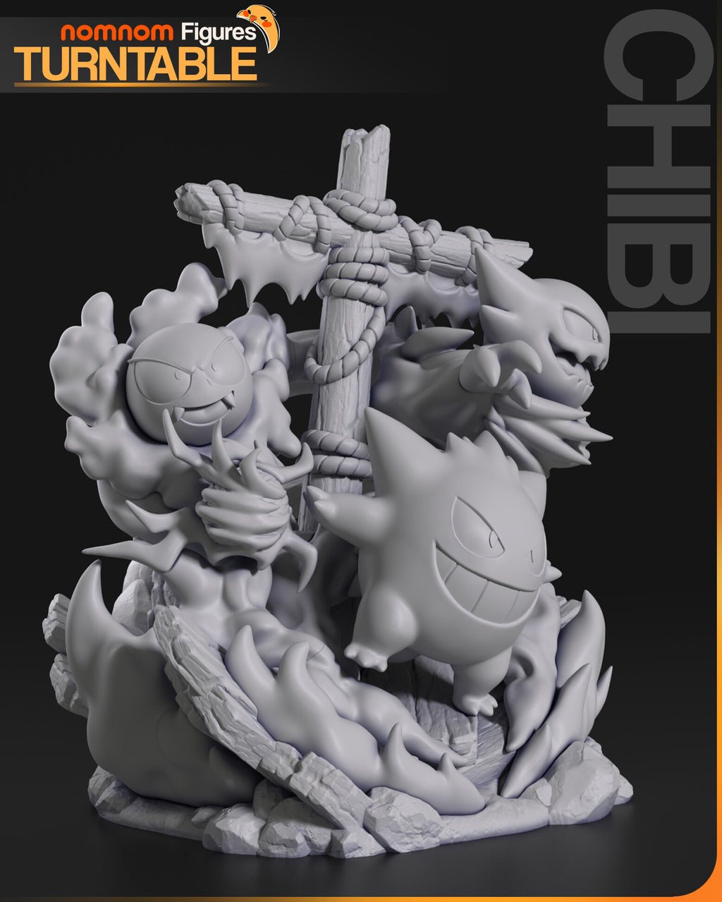 Ghost Pokemon Diorama — studio render 10