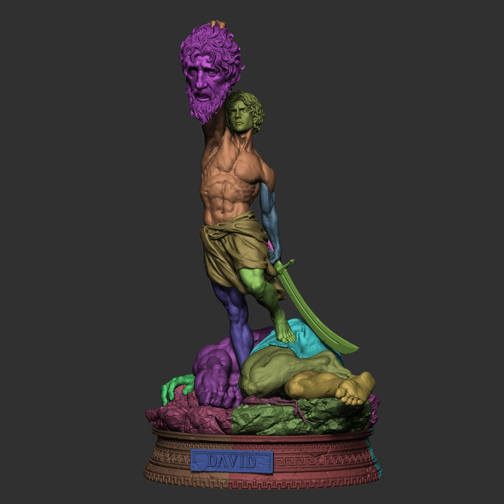 David and Goliath — studio render 7