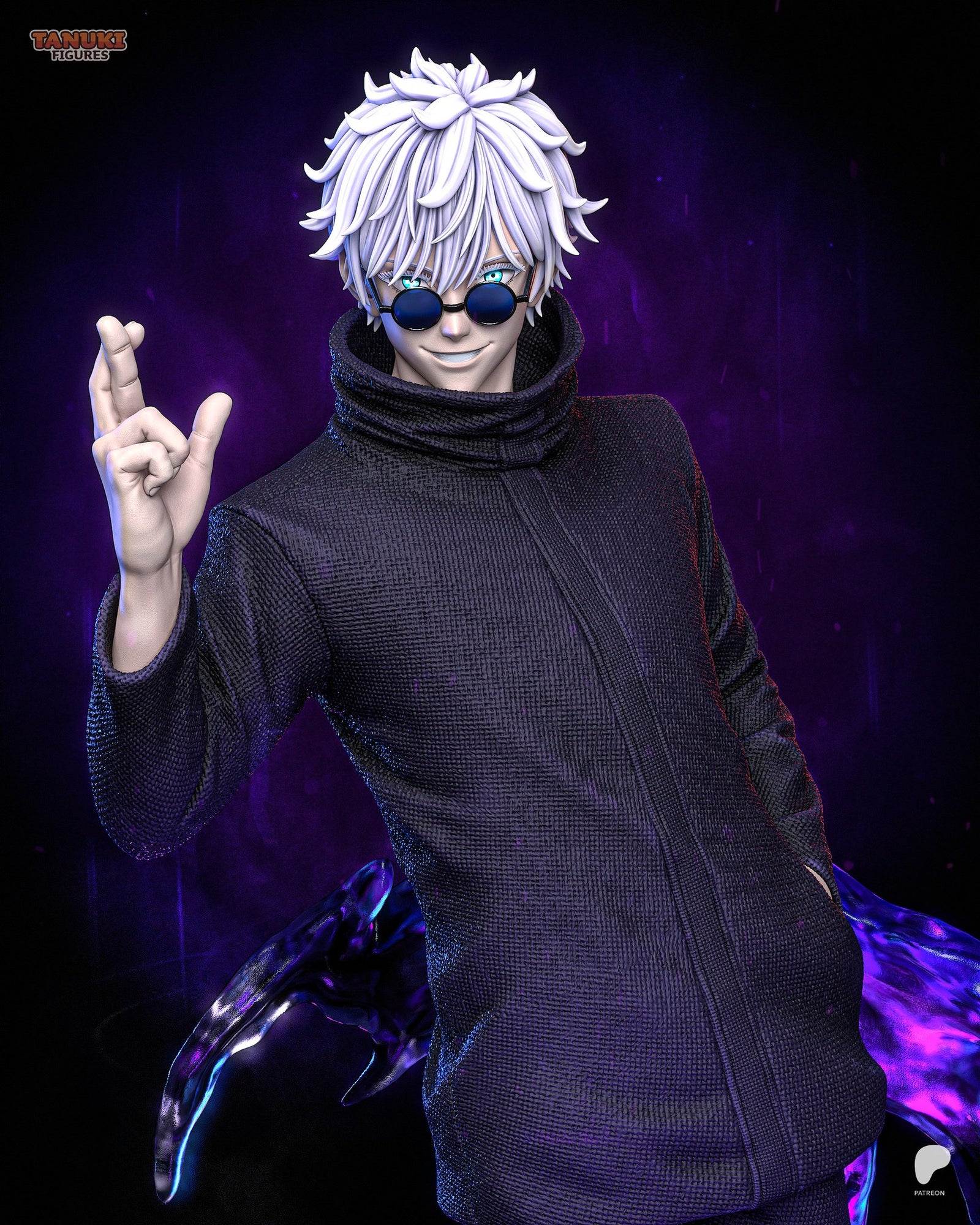 Gojo (Jujutsu Kaisen) resin figure by Tanuki Figures — studio render 5