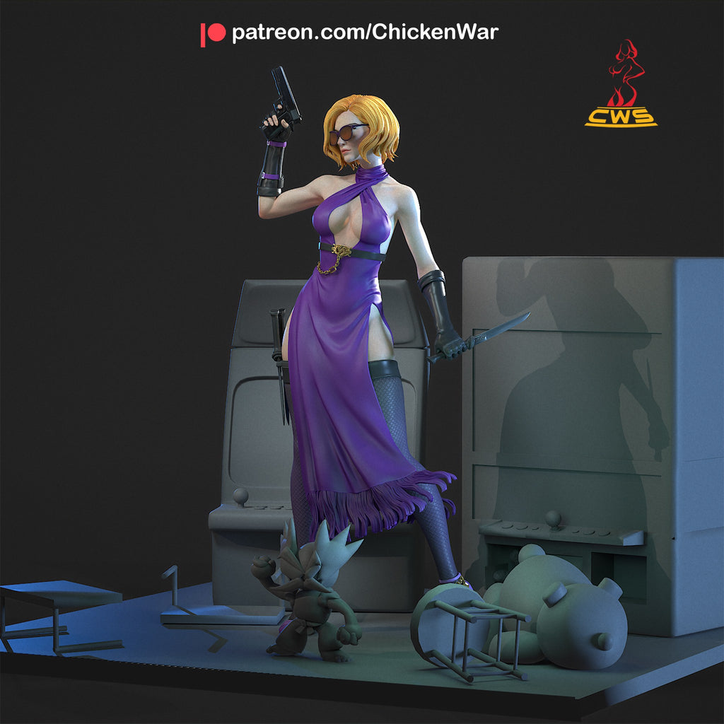 Nina Williams (Tekken) resin figure by CW Studio — studio render 5