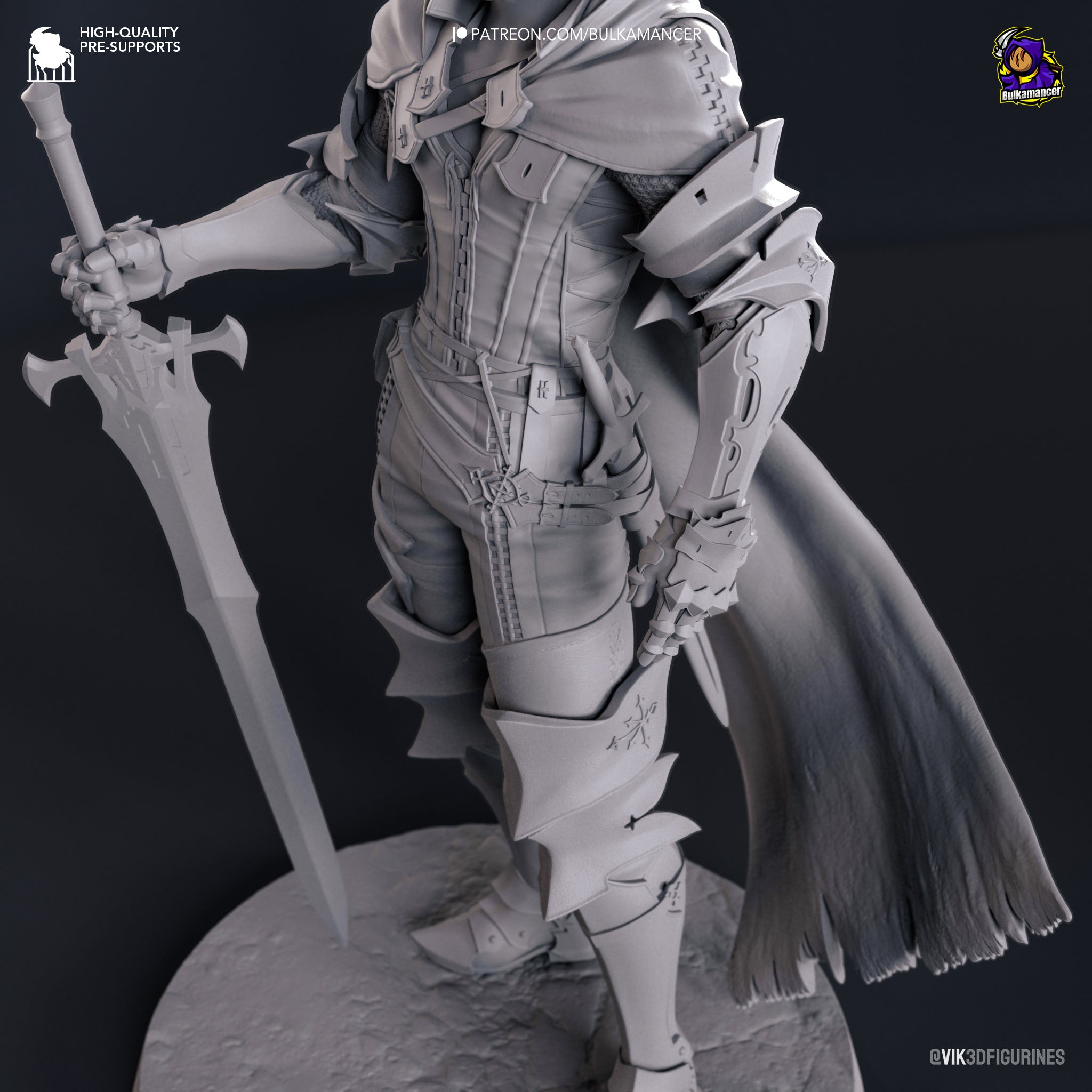 Clive Rosfield (Final Fantasy) resin figure by Bulkamancer — studio render 15