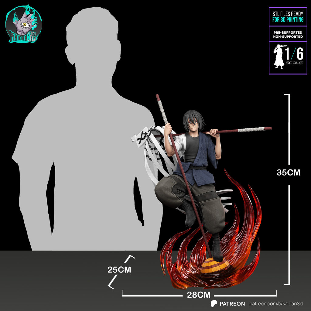 Benimaru Shinmon (Fire Force) resin figure by Kaidan 3D — studio render 8