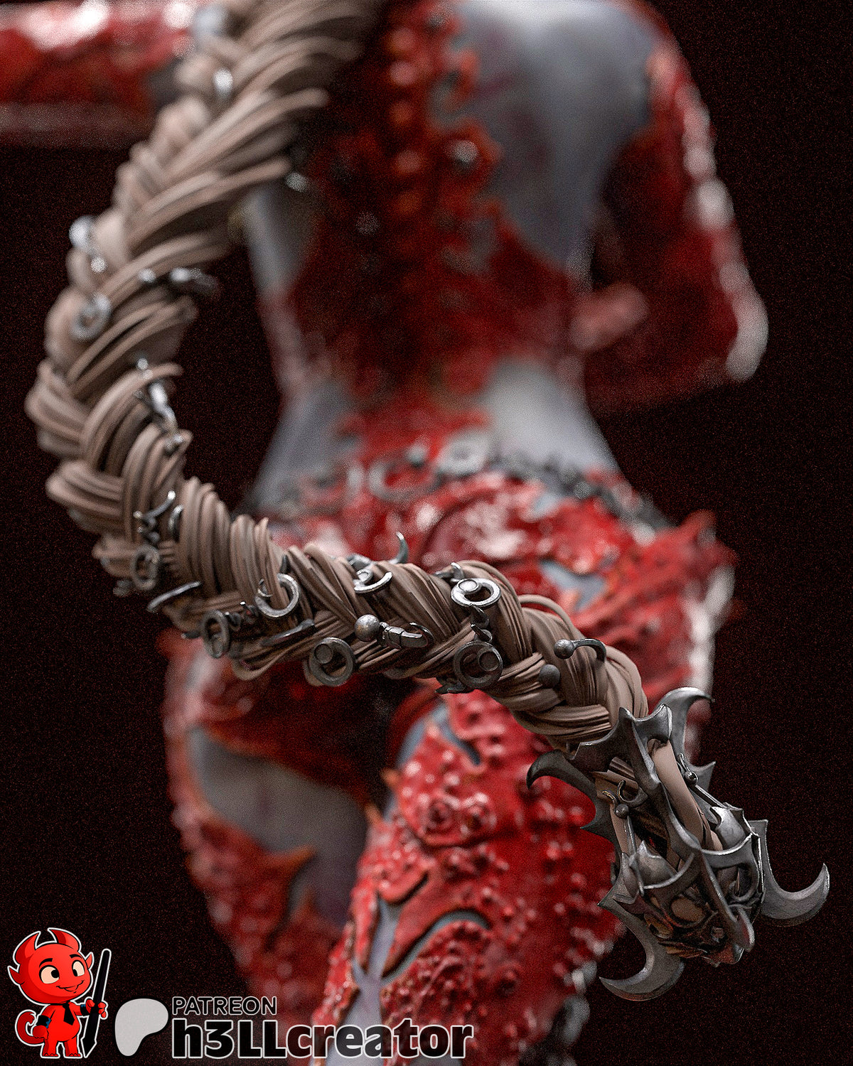 Orin the Red (Baldur's Gate) resin figure by h3LLcreator — studio render 10