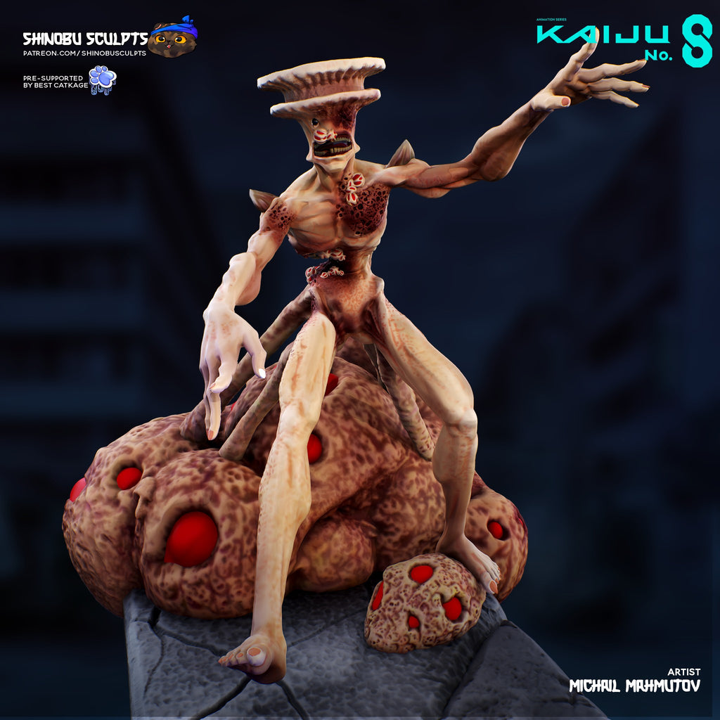 Kaiju No. 8 + Kaiju No. 9 (Kaiju No. 8) resin figure by Shinobu Sculpts — studio render 2