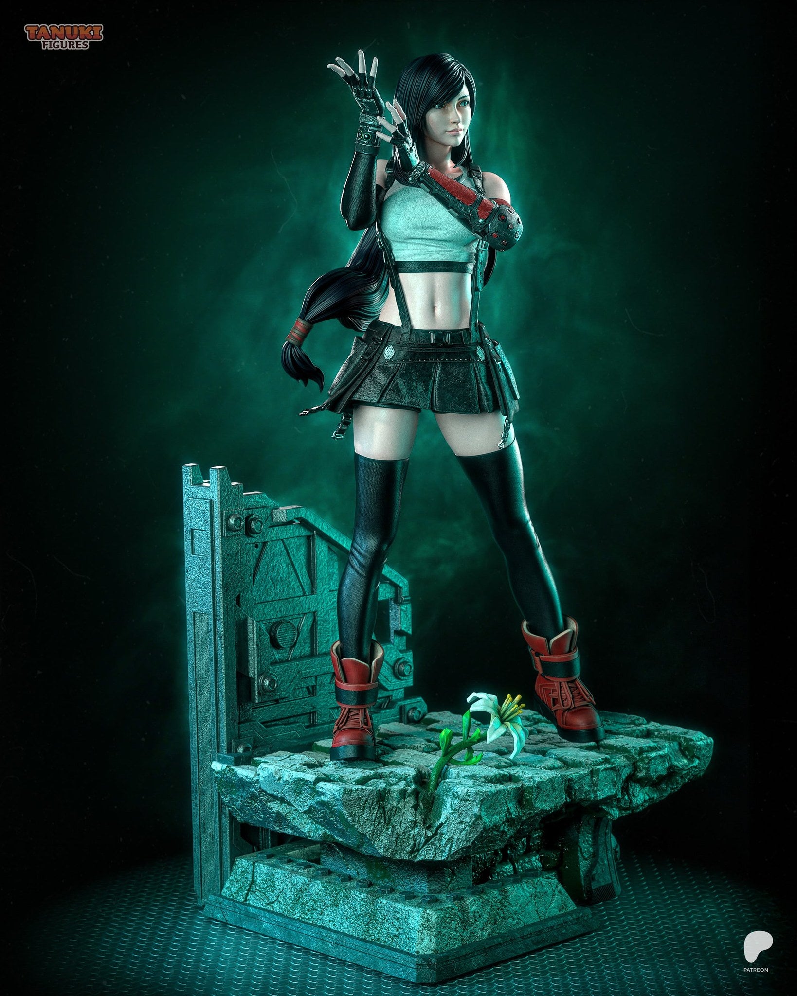 Tifa Lockhart (Final Fantasy) resin figure by Tanuki Figures — studio render 3