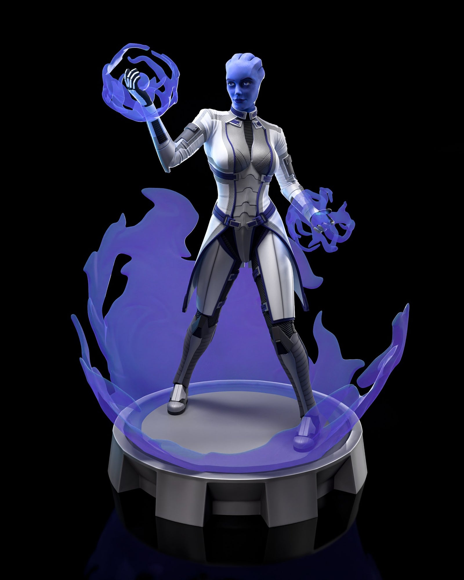 Liara T'Soni (Mass Effect) resin figure by h3LLcreator — studio render 1