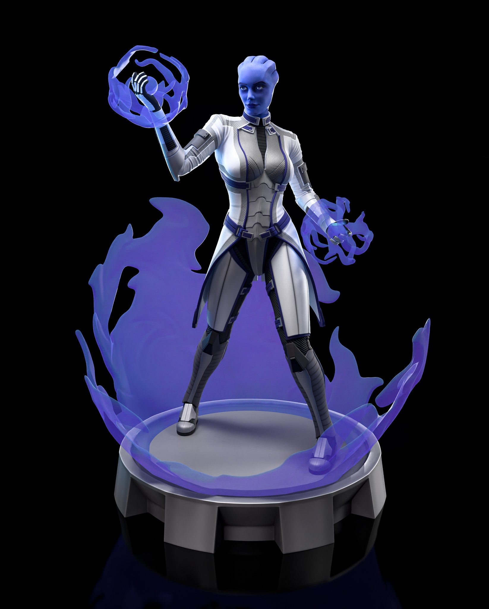 Liara T'Soni (Mass Effect) resin figure by h3LLcreator — studio render 1