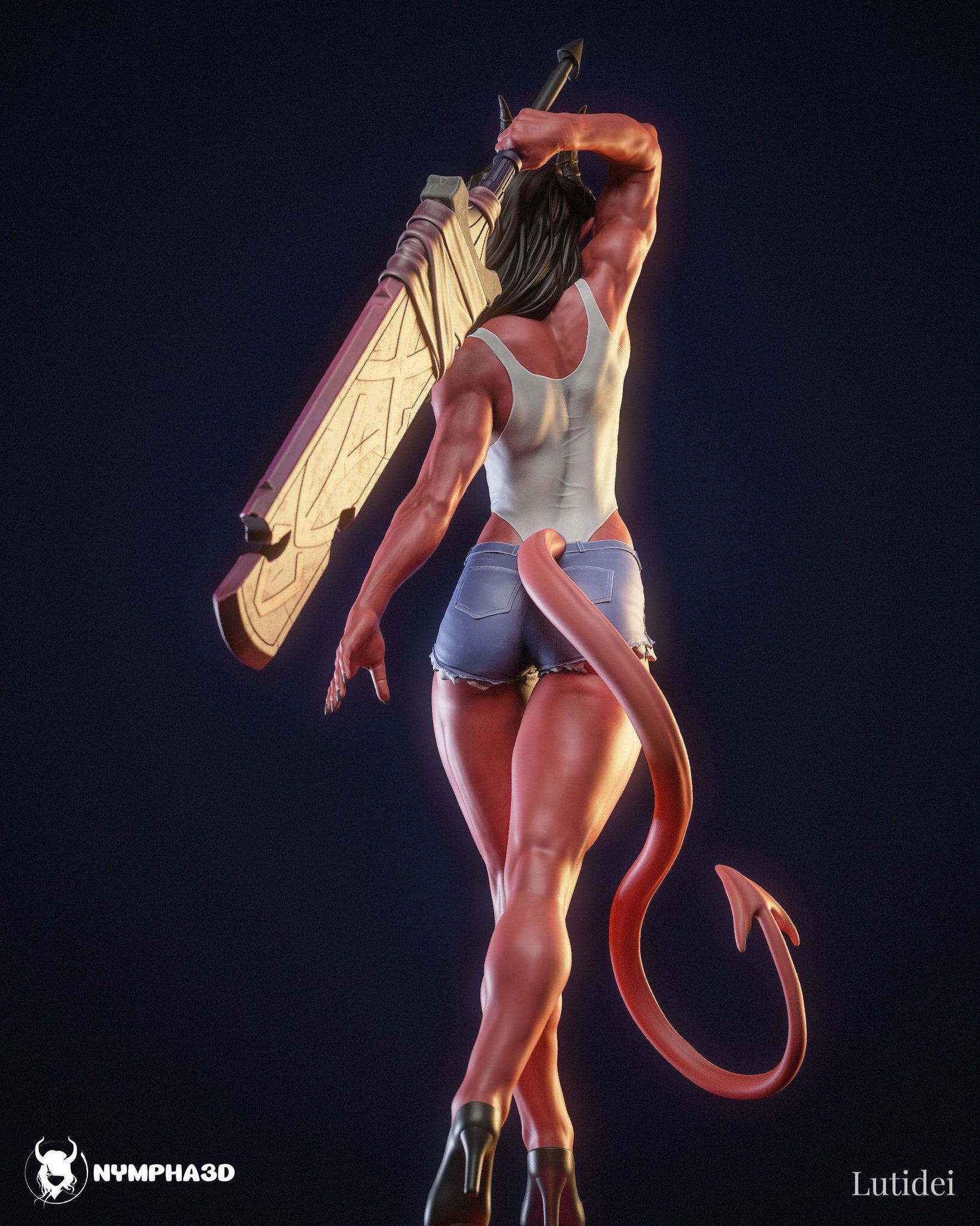 Malevola (Dispatch) resin figure by Nympha — studio render 3