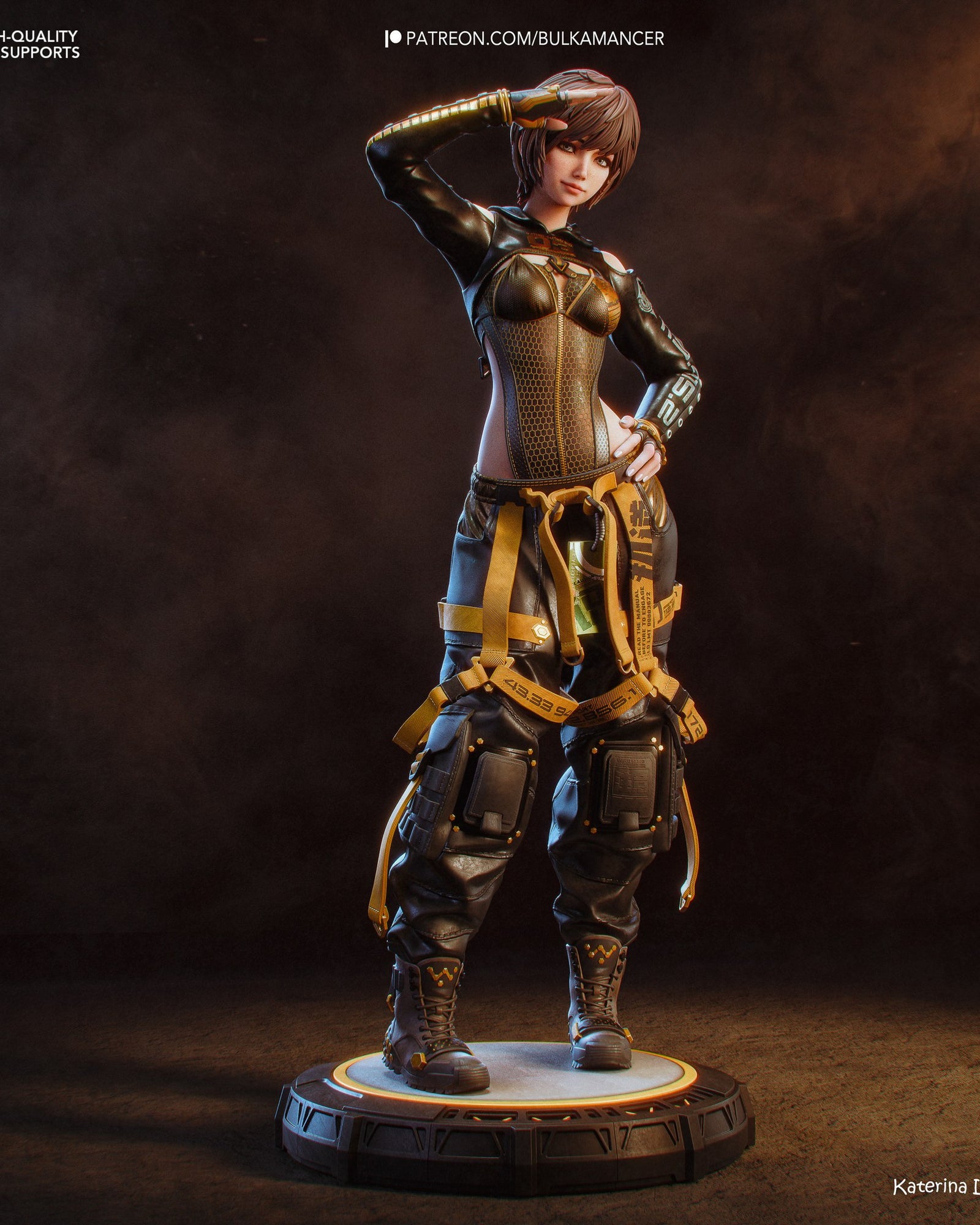 Lily Artemis II (Stellar Blade) resin figure by Bulkamancer — studio render 2