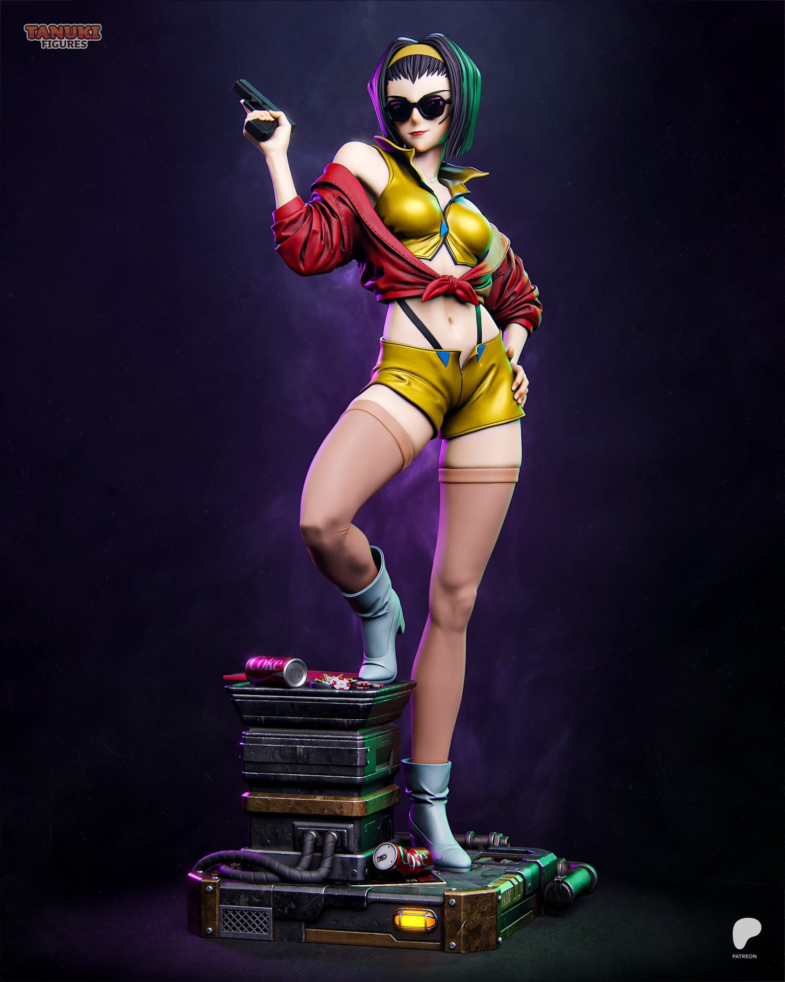 Faye Valentine (Cowboy Bebop) resin figure by Tanuki Figures — studio render 1