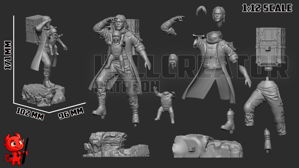 Sam Porter Bridges (Death Stranding) resin figure by h3LLcreator — studio render 10