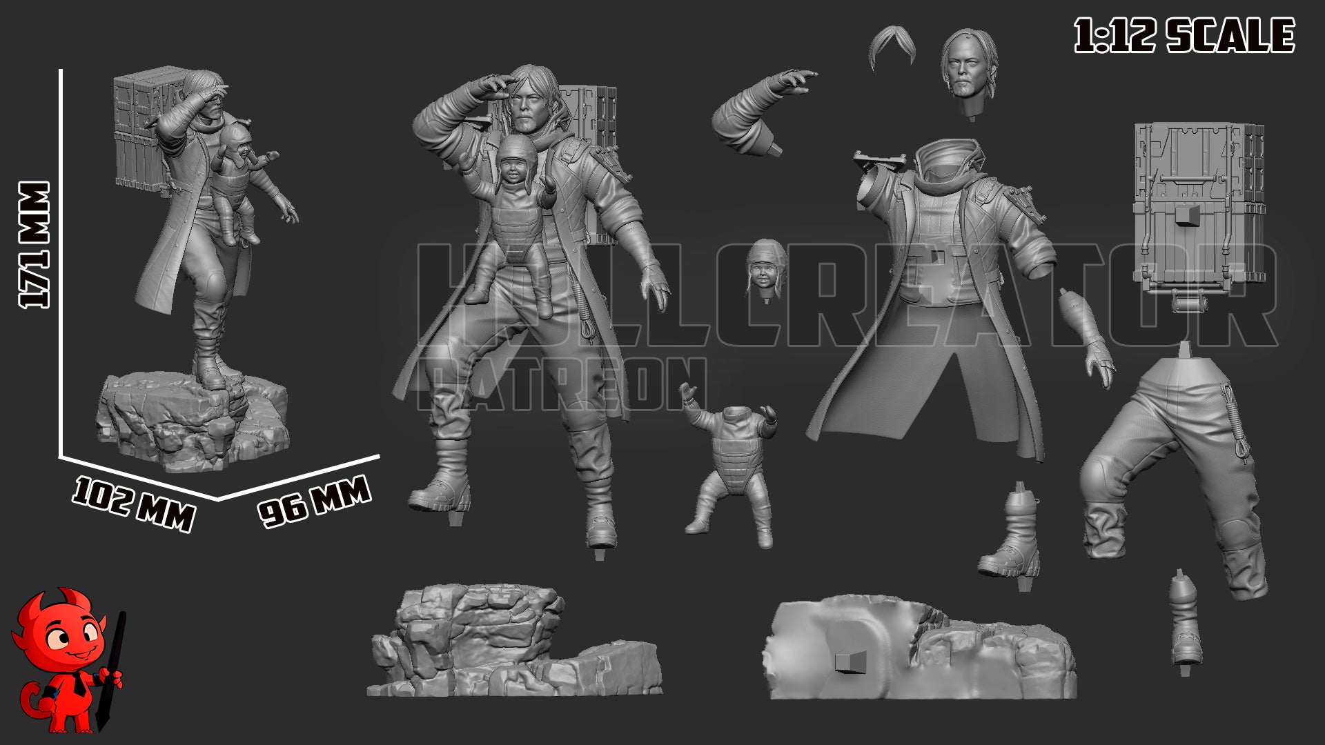Sam Porter Bridges (Death Stranding) resin figure by h3LLcreator — studio render 10