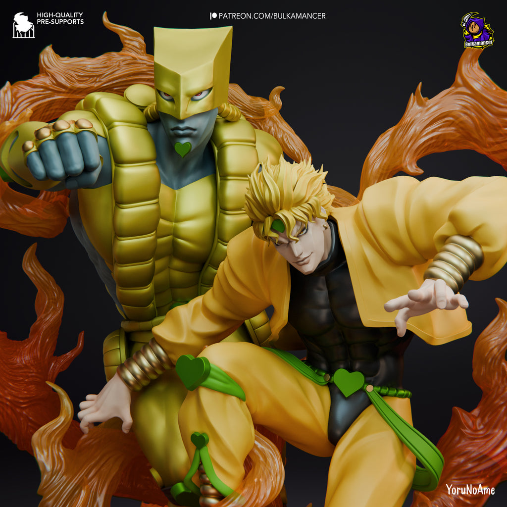 Dio and the World (Jojo's Bizarre Adventure) resin figure by Bulkamancer — studio render 1
