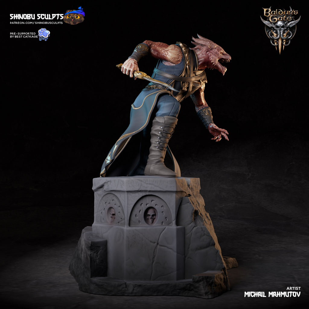 Dark Urge (Baldur's Gate) resin figure by Shinobu Sculpts — studio render 3