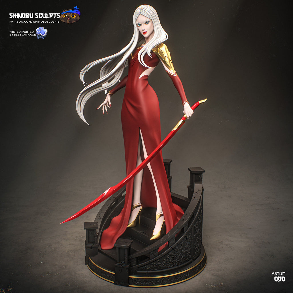 Carmilla (Castlevania) resin figure by Shinobu Sculpts — studio render 2