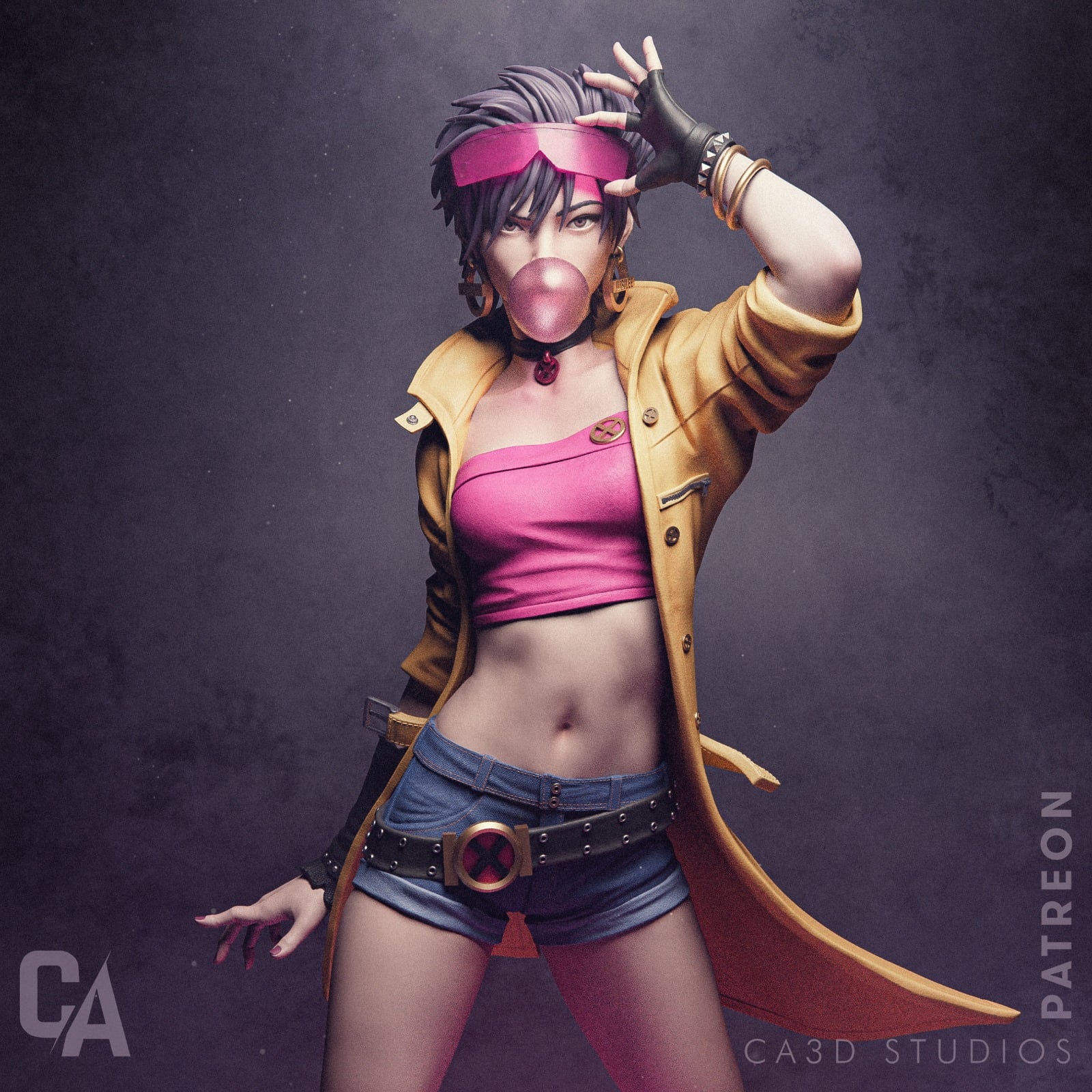 Jubilee Marvel resin figure by CA 3D Studios — studio preview 1