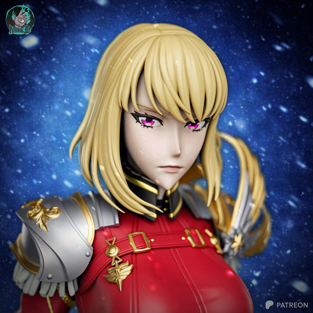 Cha Hae-In (Solo Leveling) resin figure by Kaidan 3D — studio render 5