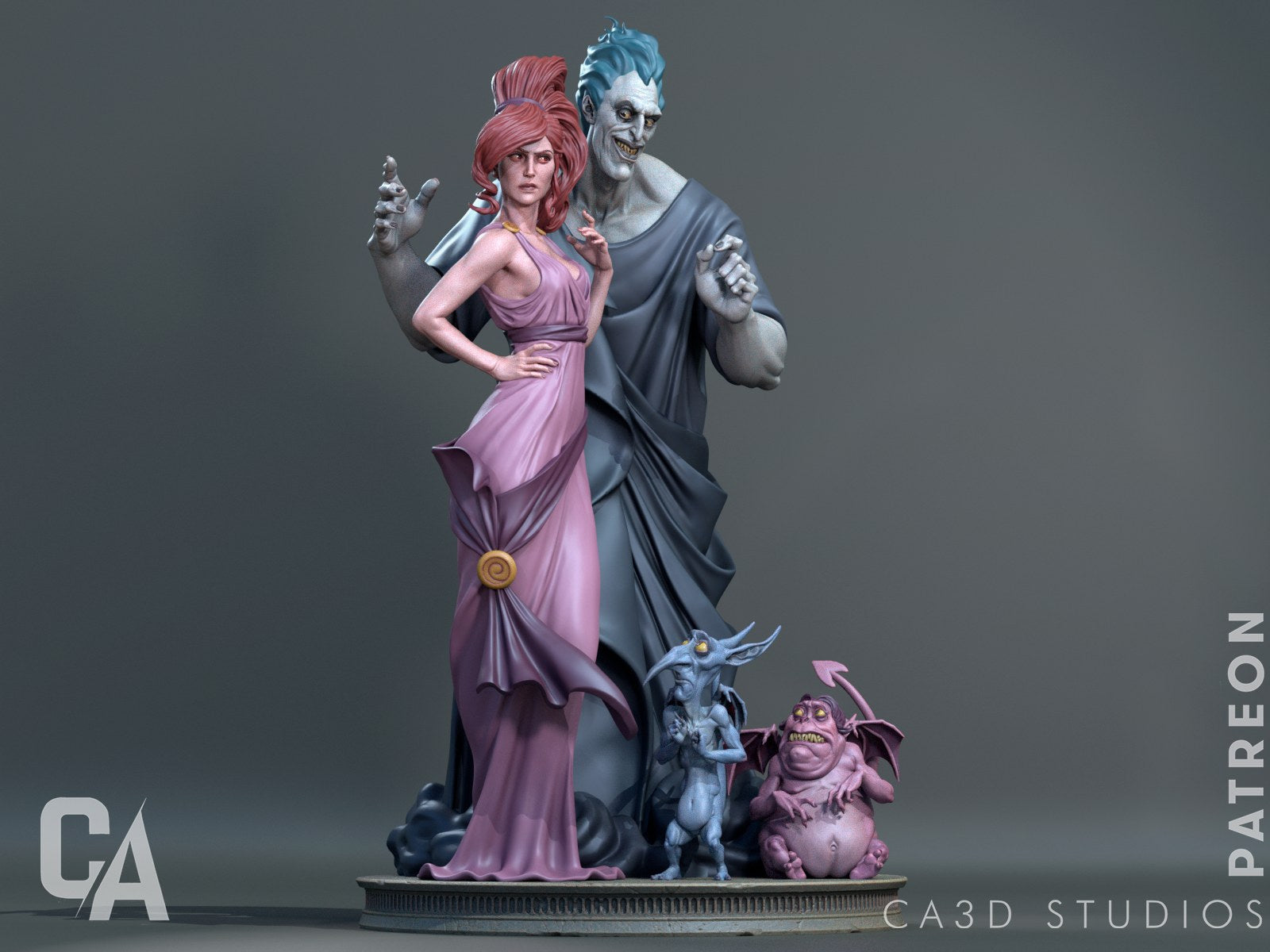 Hades Greek mythology Diorama resin figure by CA 3D Studios — studio preview 7