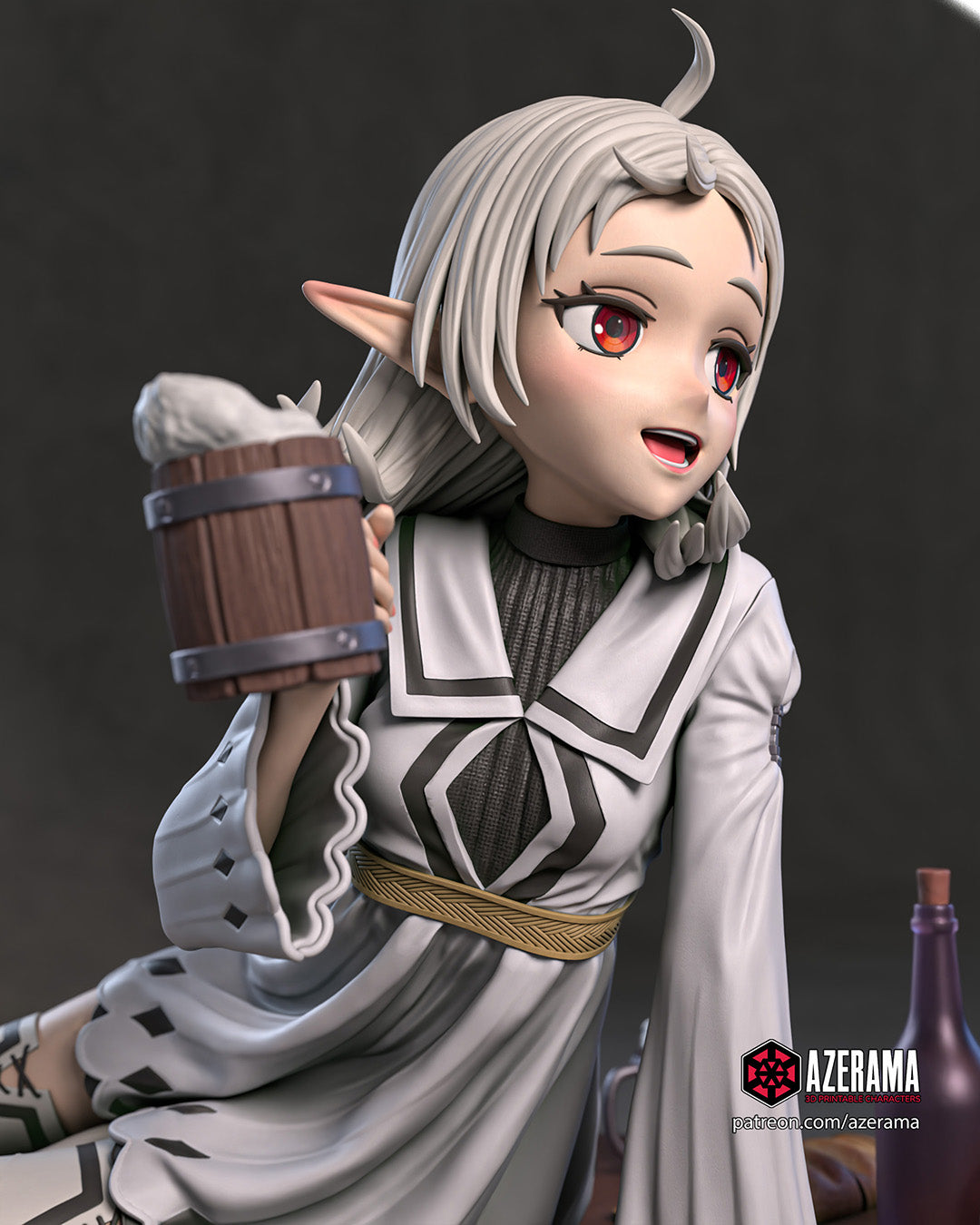 Sylphiette (Mushoku Tensei) resin figure by Azerama — studio render 1