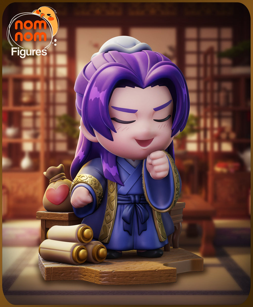 Jinshi The Apothecary Diaries Chibi resin figure by NomNom Figures — studio preview 1